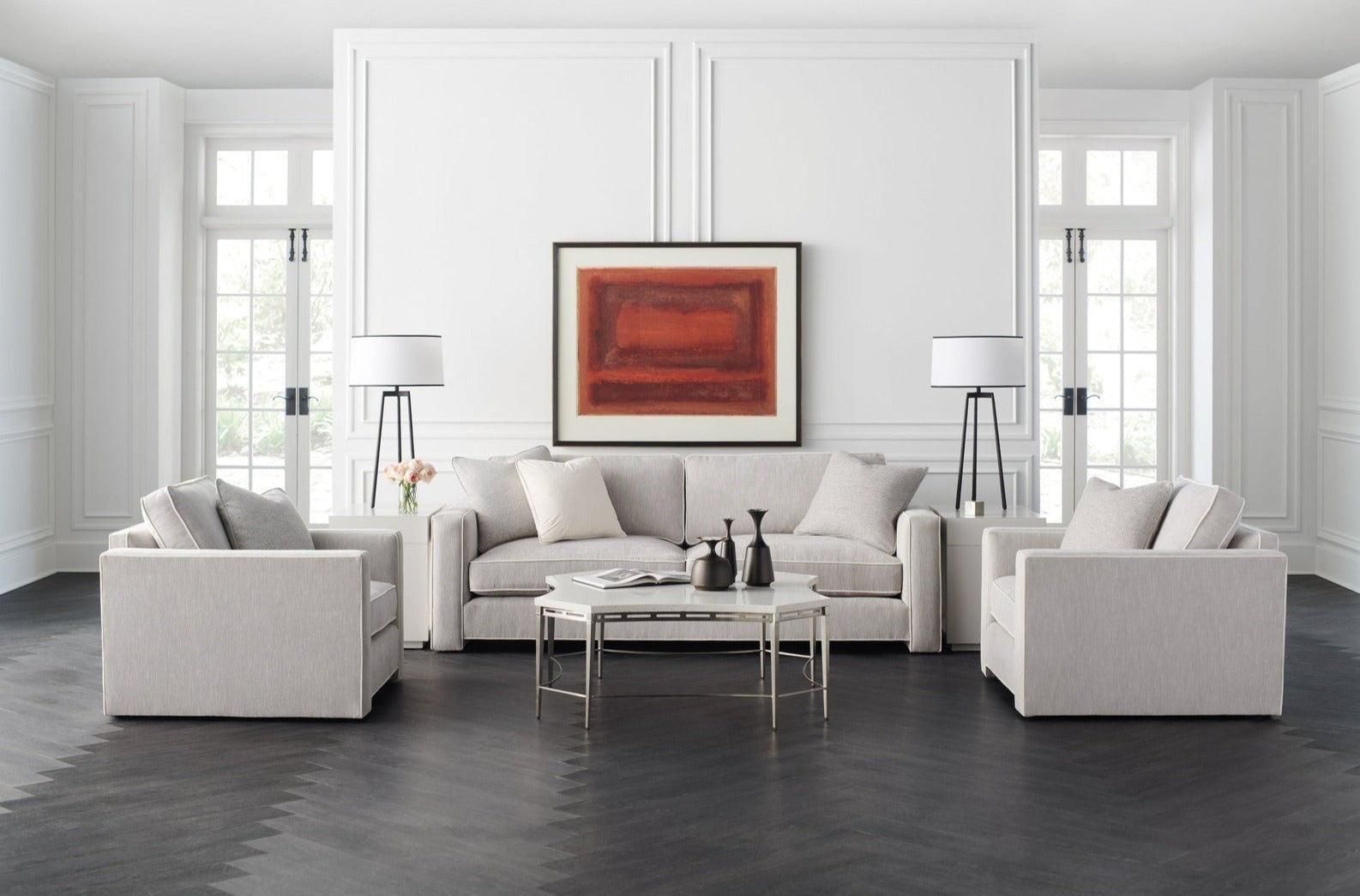 Caracole Upholstery Welt Played Accent Chair