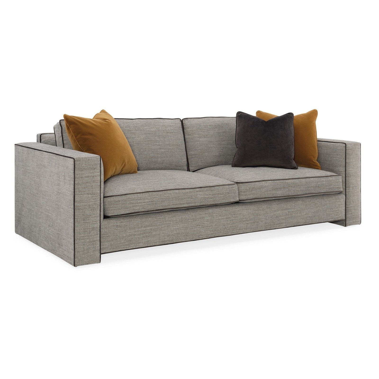 Caracole Upholstery Welt Played Loveseat