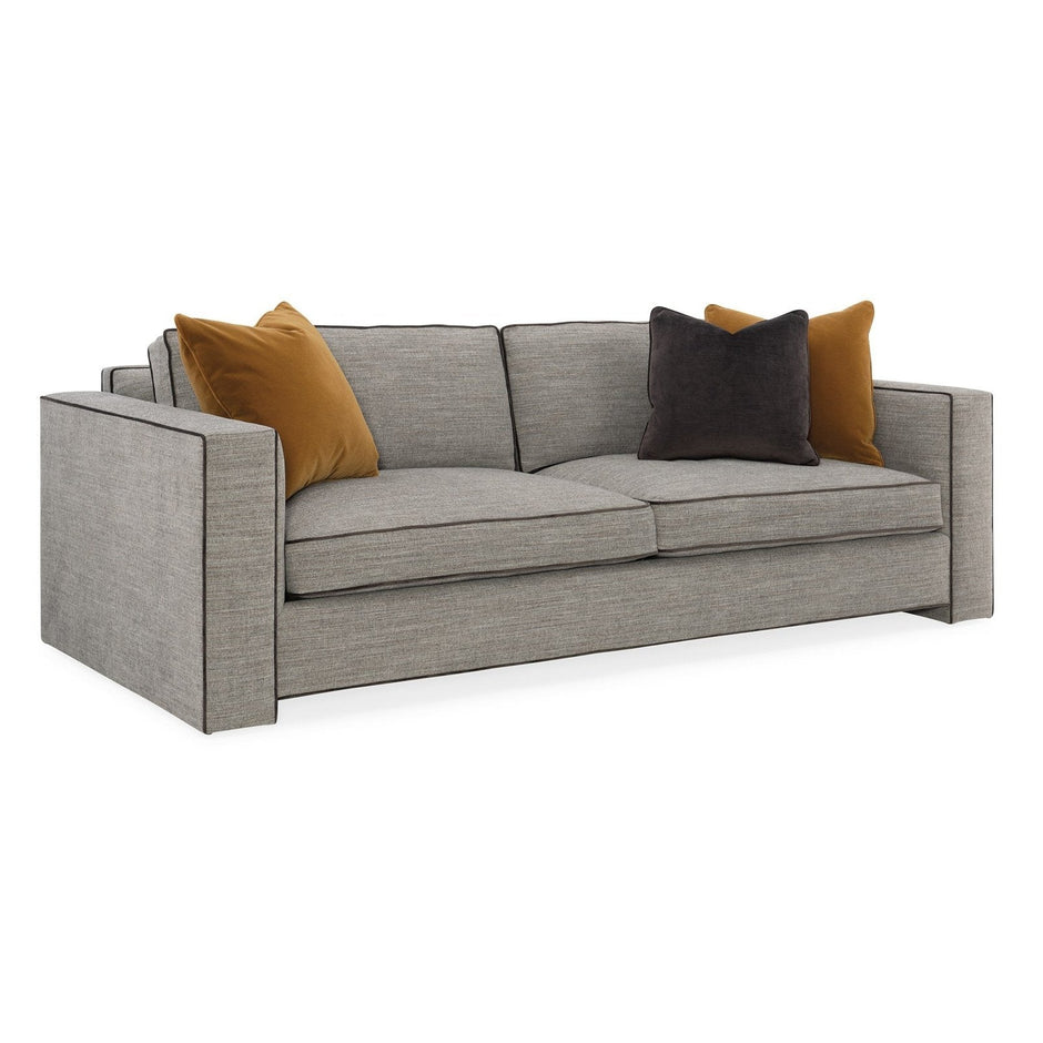 Caracole Upholstery Welt Played Loveseat