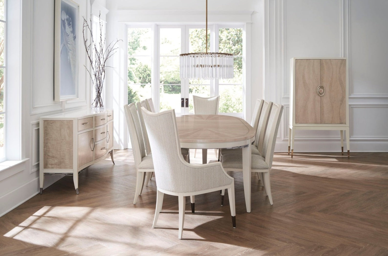 Caracole Classic Lady Grey Side Chair