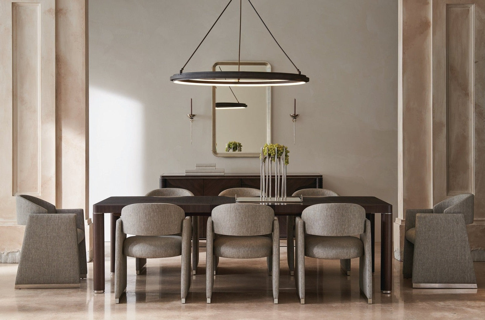 Caracole Classic Polish Off Dining Arm Chair