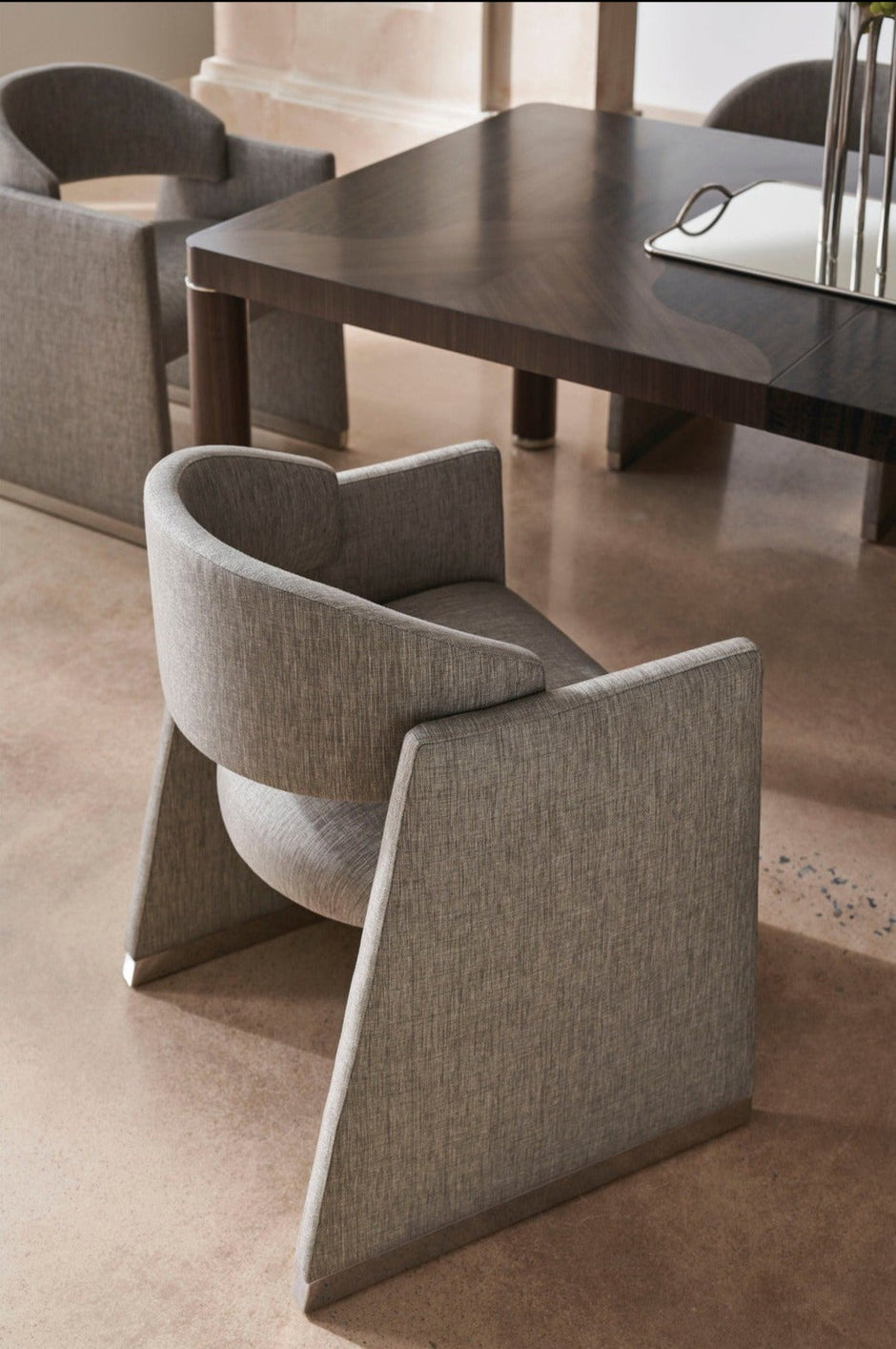 Caracole Classic Polish Off Dining Arm Chair