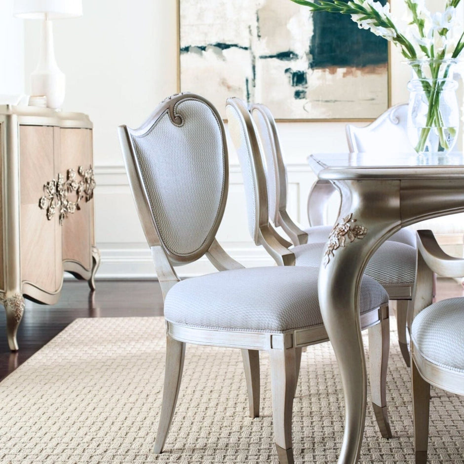 Caracole Compositions Fontainebleau Left Side Chair - Set of 2