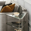 Caracole Upholstery Welt Played Loveseat Sofa